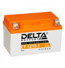 Аккумулятор Мото DELTA CT 1210.1 10Ач 190A прям. пол. 150x86x93 (YTZ10S)