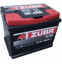 Автомобильный аккумулятор Zubr Ultra L2 60R+ 600А обр. пол. 242x175x190