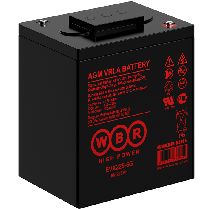 Аккумулятор WBR EVX225-6G