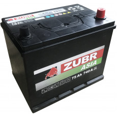 Автомобильный аккумулятор Zubr Ultra Asia 80D26L 75R+ 740А обр. пол. 260x173x220