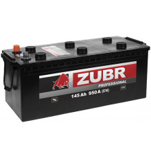 Грузовой аккумулятор Zubr Professional 145 А/ч 950А обр. пол. 513x189x225