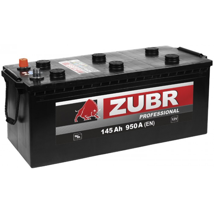 Грузовой аккумулятор Zubr Professional 145 А/ч 950А обр. пол. 513x189x225