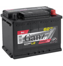 Автомобильный аккумулятор GANZ PRO-Line DIN 62R+ L2 EN 550А обр. пол. 242x175x190