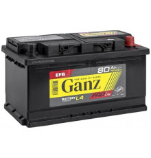 Автомобильный аккумулятор GANZ PRO-Line EFB 80R+ L4 EN 750А обр. пол. 315x175x190