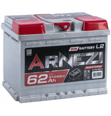 Автомобильный аккумулятор Arnezi DIN SMF 62R+ L2 EN 610А обр. пол. 242x175x190