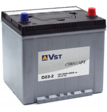 Автомобильный аккумулятор Vst Standart Asia 75D23L 60R+ 540А обр. пол. 232x173x220