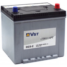 Автомобильный аккумулятор Vst Standart Asia 75D23L 60R+ 540А обр. пол. 232x173x220