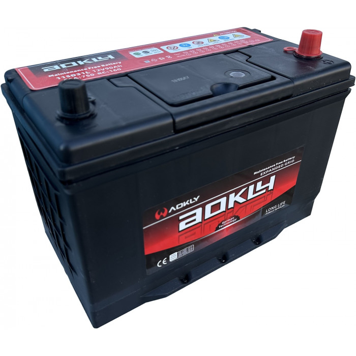 Автомобильный аккумулятор Aokly ASIA 90R+ D31 EN 750А обр. пол. 306x173x220