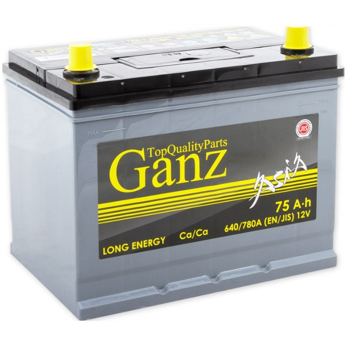 Автомобильный аккумулятор Ganz 80D26L 75 Ah 75 А/ч 640А обр. пол. 260x173x220