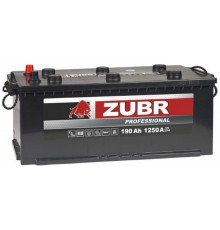 Грузовой аккумулятор Zubr Professional 190 А/ч 1250А обр. пол. 513x223x217