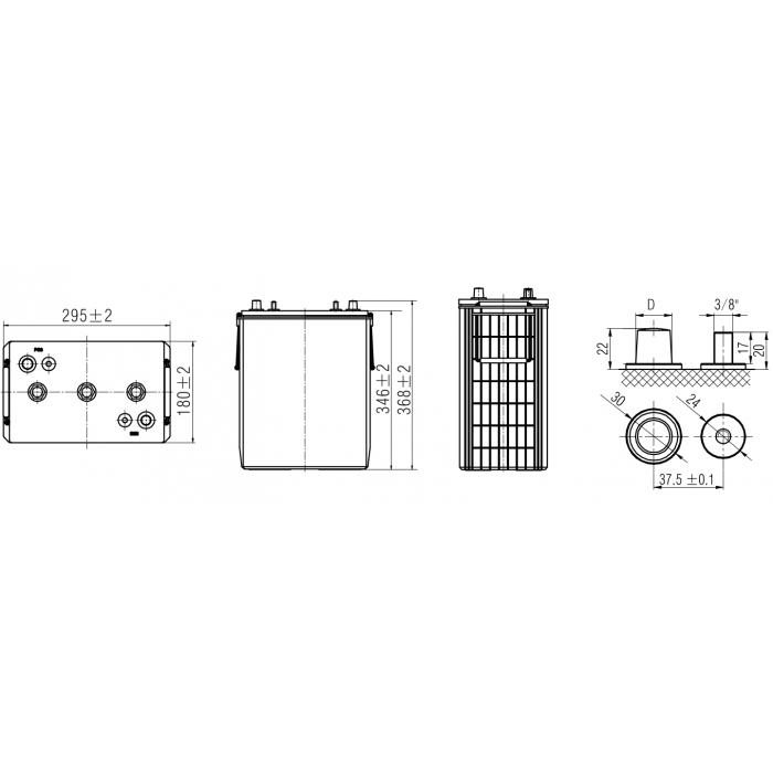 Аккумулятор WBR GPC6-350