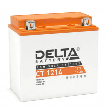 Аккумулятор Мото DELTA CT 1214 14Ач 200A прям. пол. 151x88x147 (YTX14-BS, YTX14H-BS, YTX16-BS, YB16B-A)