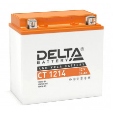 Аккумулятор Мото DELTA CT 1214 14Ач 200A прям. пол. 151x88x147 (YTX14-BS, YTX14H-BS, YTX16-BS, YB16B-A)