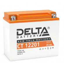Аккумулятор Мото DELTA CT 12201 20Ач обр. пол. 177x87x154 (YTX20L-BS, YTX20HL-BS, YB16L-B, YB18L-A)
