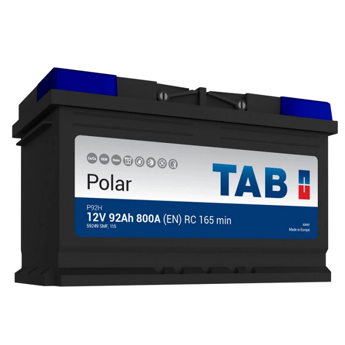 Аккумулятор TAB Polar 92R обр. пол. 800А 315x175x190
