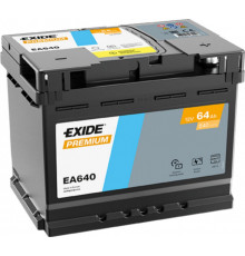 Аккумулятор EXIDE Premium EA640 64R обр. пол. 640A 242x175x190
