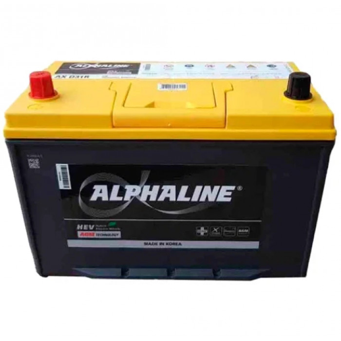 Аккумулятор Alphaline AGM AX D31R 90L прям. пол. 800A 302x172x220