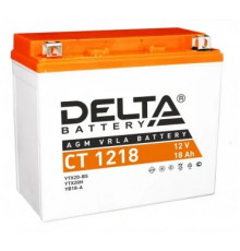 Аккумулятор Мото DELTA CT 1218 18Ач 270A прям. пол. 177x88x154 (YTX20-BS, YTX20H, YB16-B-CX, YB16-B, YB18-A)