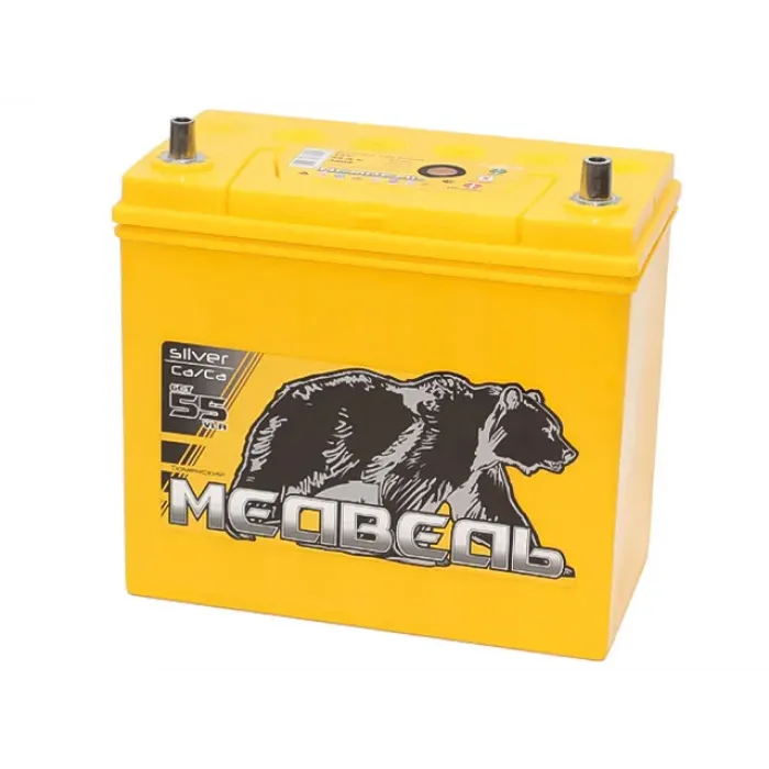 Аккумулятор Медведь 65B24R 55 Ач 480A п.п. (238x129x227) ca/ca Silver Asia