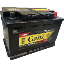 Автомобильный аккумулятор GANZ PRO-Line AGM 70R+ L3 EN 720А обр. пол. 278x175x190