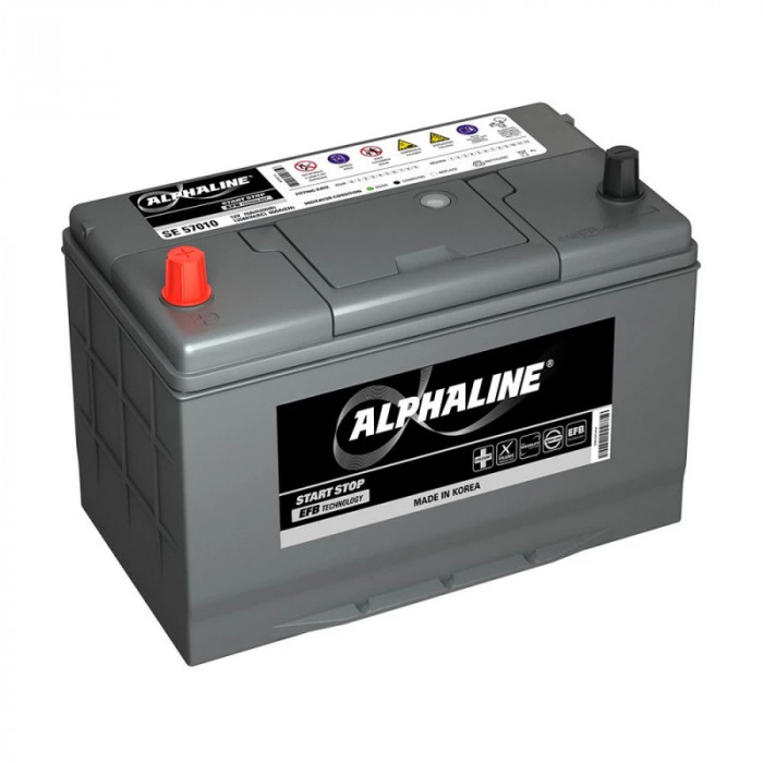 Аккумулятор AlphaLine EFB 115D31R 80L прям. пол. 800A 306x173x220