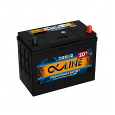 Аккумулятор Alphaline SD+ plus 70B24L 55R обр. пол. тонкие клеммы 500A 232x127x220