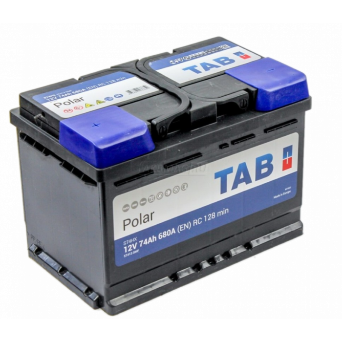 Аккумулятор TAB Polar 74L прям. пол. 680A 278x175x190 (57413)
