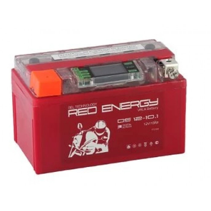 Аккумулятор Мото Red Energy DS1210.1 10Ач 195A прям. пол. 150х86х93 (YTZ10S, YTX7A-BS)