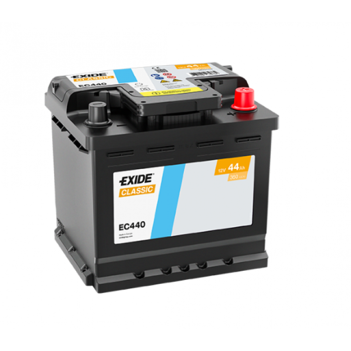 Аккумулятор EXIDE Classic EC440 44R обр. пол. 360A 207x175x190