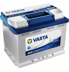 Аккумулятор Varta Blue D43 60L прям. пол. 540A 242x175x190