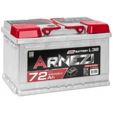 Автомобильный аккумулятор Arnezi DIN SMF 72R+ LB3 EN 640А  обр. пол. 278x175x175