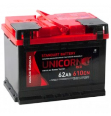 Аккумулятор UNICORN RED 62R обр. пол. 610A 242x175x190