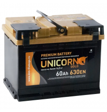 Аккумулятор UNICORN GOLD 60R обр. пол. 630A 242x175x190