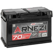 Автомобильный аккумулятор Arnezi AGM Start-stop L3 70R+ 760А обр. пол. 278x175x190