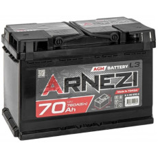 Автомобильный аккумулятор Arnezi AGM Start-stop L3 70R+ 760А обр. пол. 278x175x190