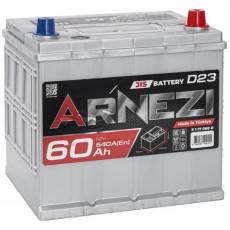 Автомобильный аккумулятор Arnezi JIS SMF 60R+ D23L EN 540А обр. пол. 232x173x220