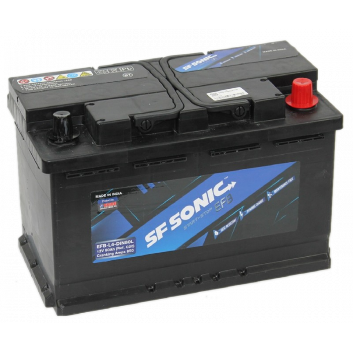 Аккумулятор Exide SF Sonic EFB 80R обр. пол. 850А 315x175x190