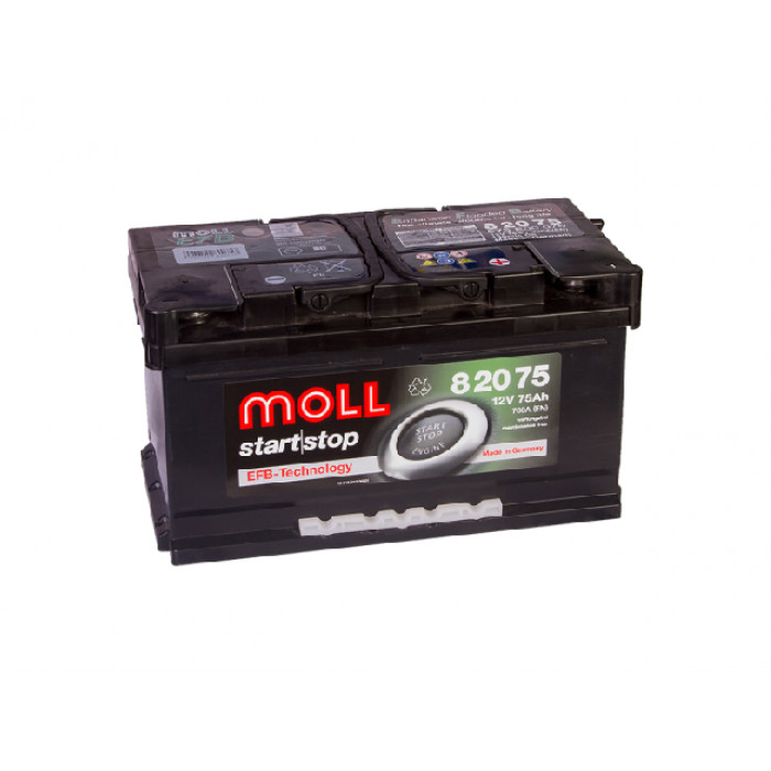 Аккумулятор Moll EFB 75R Start-Stop 760A 315x175x175