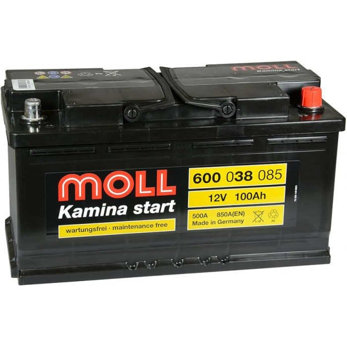 Аккумулятор Moll Kamina Start 100R 850A (353x175x190)