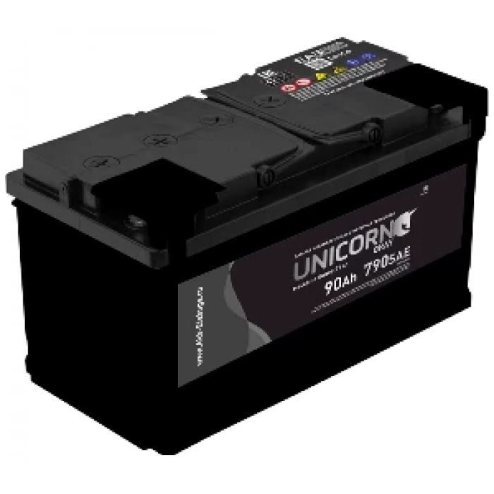 Аккумулятор UNICORN GREY 90R прям. пол. 720A 353x175x190