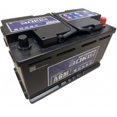 Автомобильный аккумулятор Aokly AGM 6CT-80.0 L4 80 А/ч 800А обр. пол. 315x175x190
