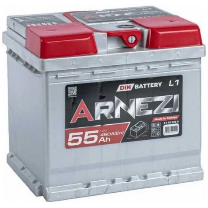 Автомобильный аккумулятор Arnezi DIN SMF 55R+ L1 EN 450А обр. пол. 207x175x190
