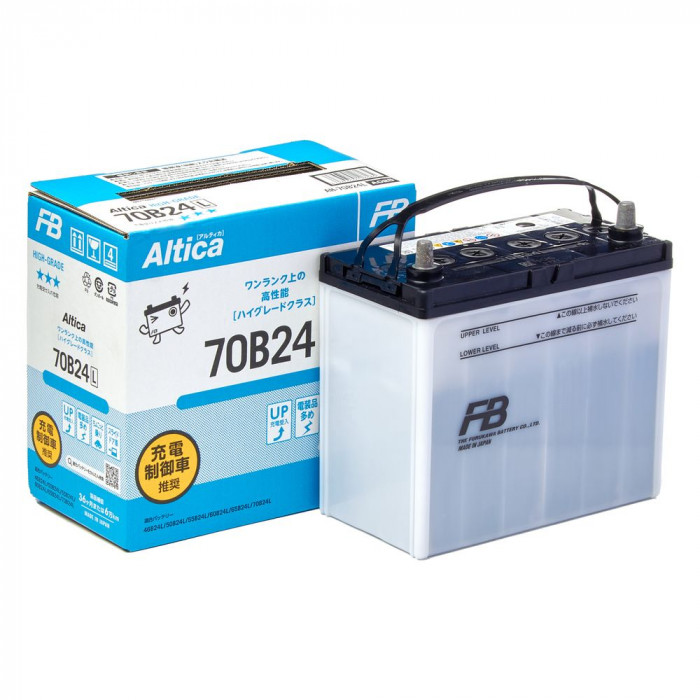 Аккумулятор Furukawa Battery ALTICA HIGH-GRADE 70B24L 50R обр. пол. 520A 232x127x220