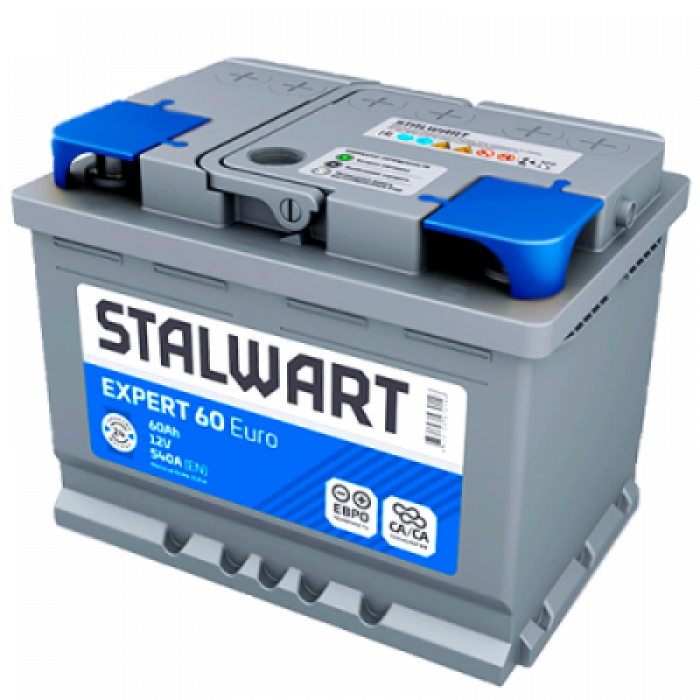 Аккумулятор STALWART Expert 60R обр. пол. 540A 242x175x190