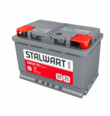Аккумулятор STALWART Drive 75L прям. пол. 600A 278x175x190