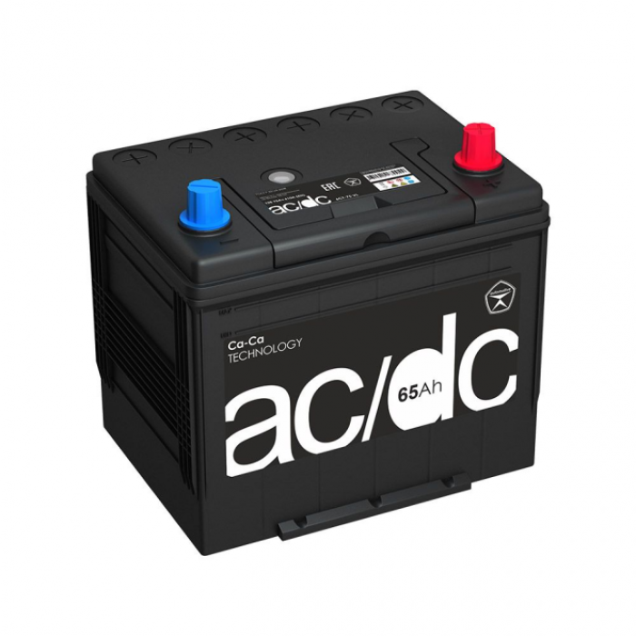 Аккумулятор AC/DC 75D23L 65R обр. пол. 600A 231x173x220