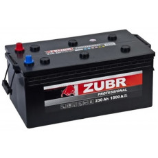 Грузовой аккумулятор Zubr Professional 230 А/ч 1500А обр. пол. 516x273x234