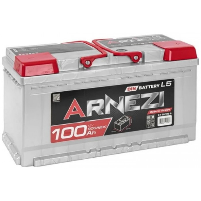 Автомобильный аккумулятор Arnezi DIN SMF 100R+ L5 EN 900А  обр. пол. 353x175x190