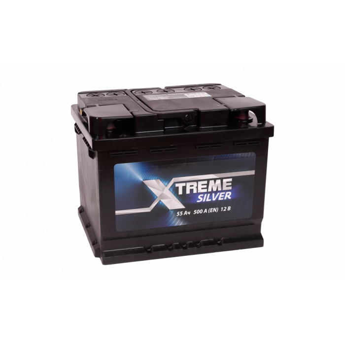 Аккумулятор X-treme Silver (АКОМ) 55R обр. пол. 500A 242x175x190