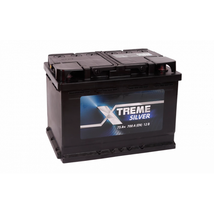 Аккумулятор X-treme Silver (АКОМ) 75L прям. пол. 700A 278x175x190